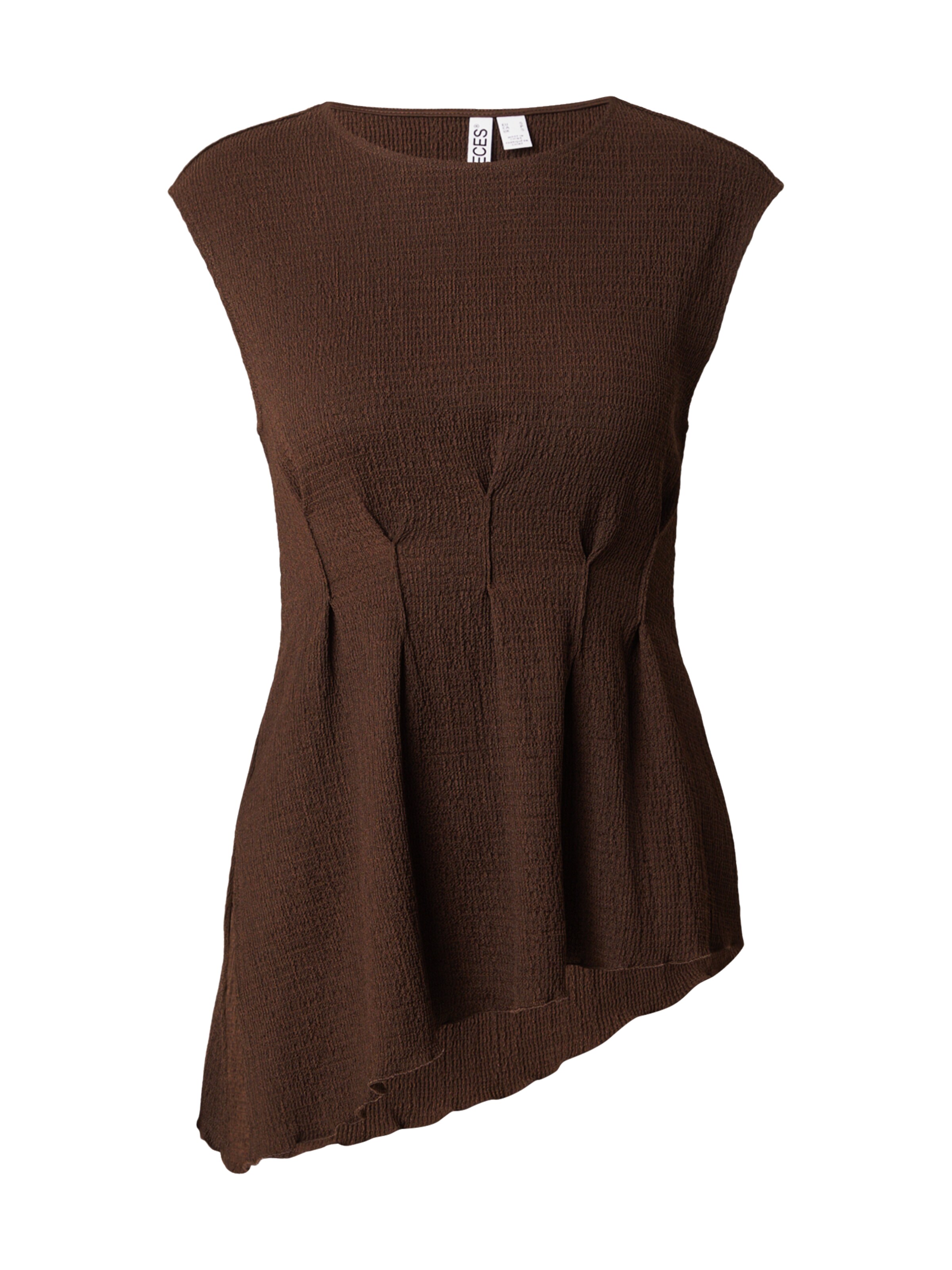 Top 'PCMALIE' di PIECES in marrone: frontale