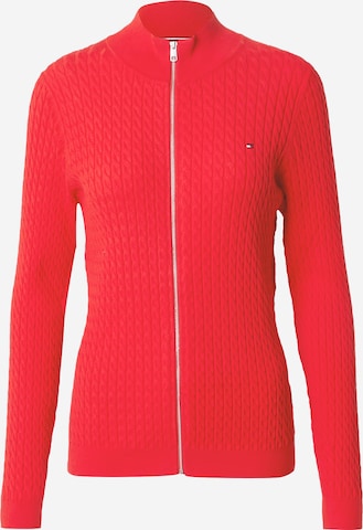 Cardigan TOMMY HILFIGER en rouge : devant