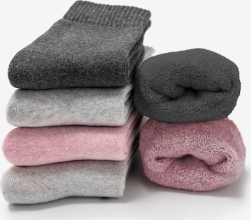 Occulto Socken 'Smilla' in Grau: Vorderseite