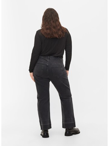 Zizzi Flared Jeans in Grijs