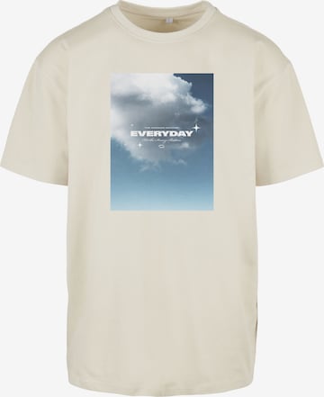 Mister Tee T-shirt 'Everyday' i beige: framsida
