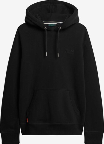 Sweat-shirt 'Essential' Superdry en noir : devant