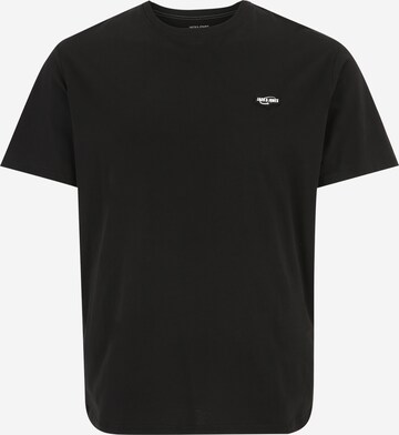 Maglietta di Jack & Jones Plus in nero: frontale