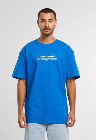 Mister Tee Shirt 'Gambling Capital' in Blue