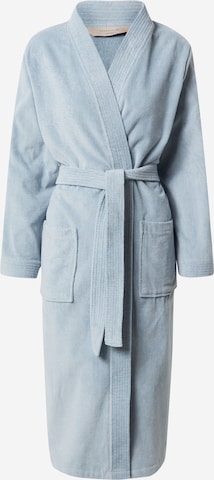 rosemunde Long Bathrobe in Blue: front