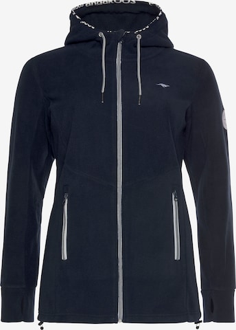 KangaROOS Athletic Fleece Jacket in Blue: front