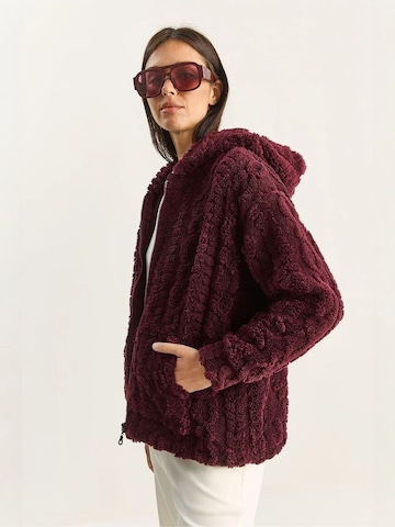 Cardigan Bianco Lucci en violet