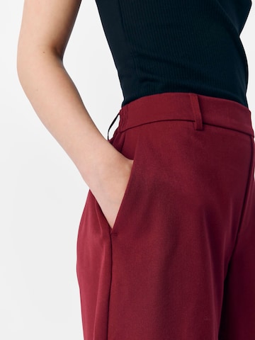 OBJECT Regular Trousers 'OBJLisa' in Red