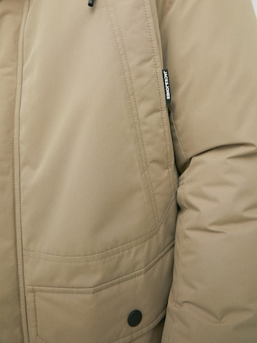 JACK & JONES Winter parka 'Winner' in Brown