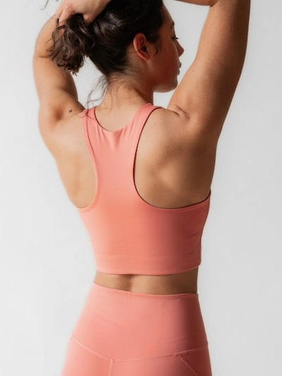 Girlfriend Collective Sports-BH 'Dylan' i rosé, Produktvisning