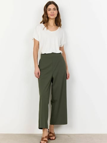 Soyaconcept Wide leg Pants 'Siham' in Green