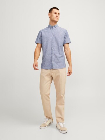 JACK & JONES Slim Fit Риза 'Summer' в синьо