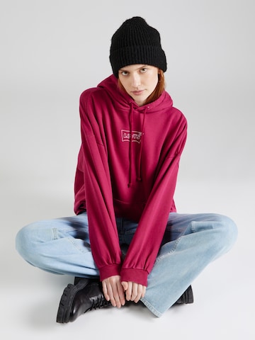 LEVI'S ® Sweatshirt 'Graphic Caravan Hoodie' in Rot