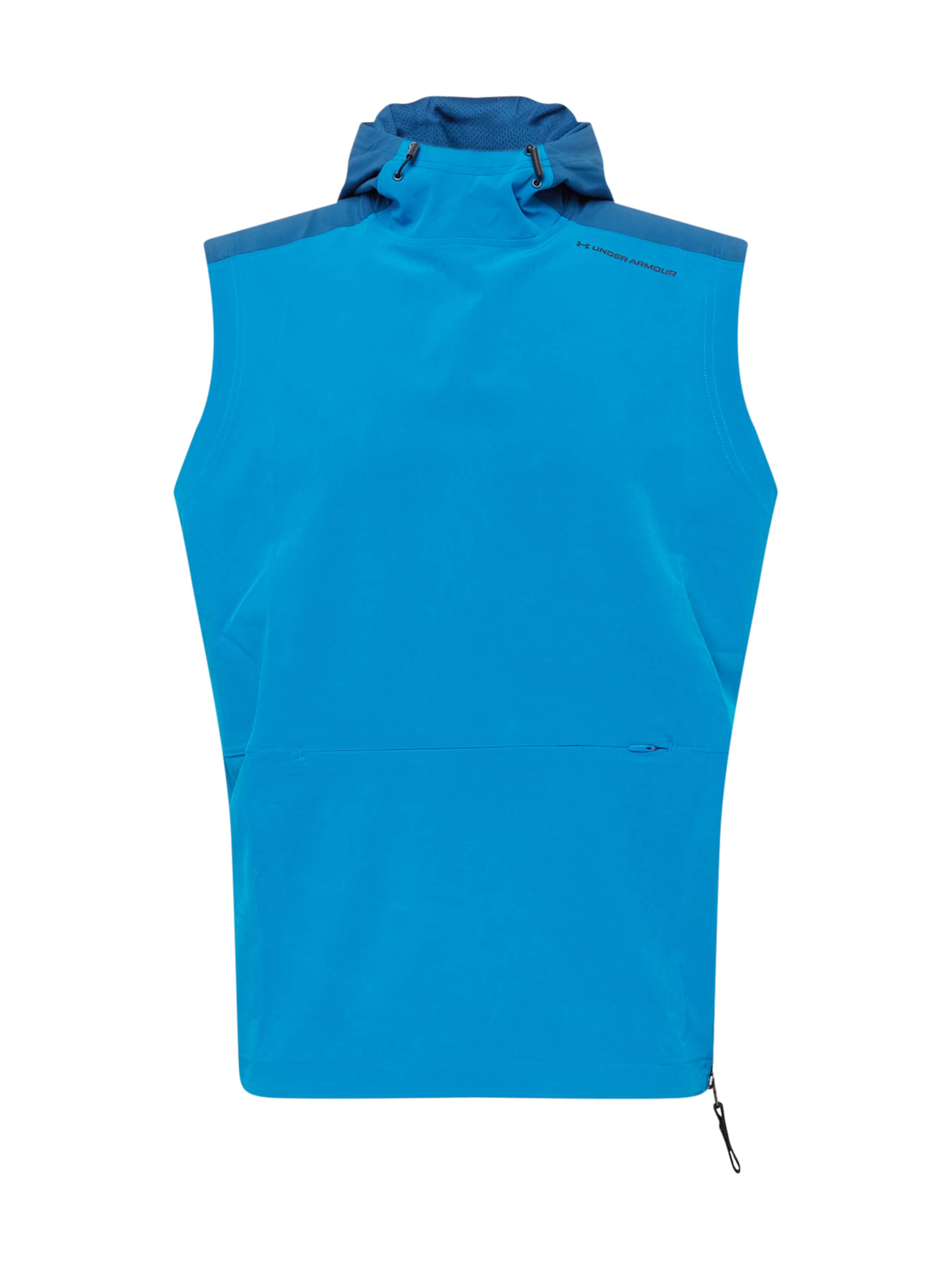 UNDER ARMOUR Αθλητικό μπουφάν σε μπλε: μπροστά