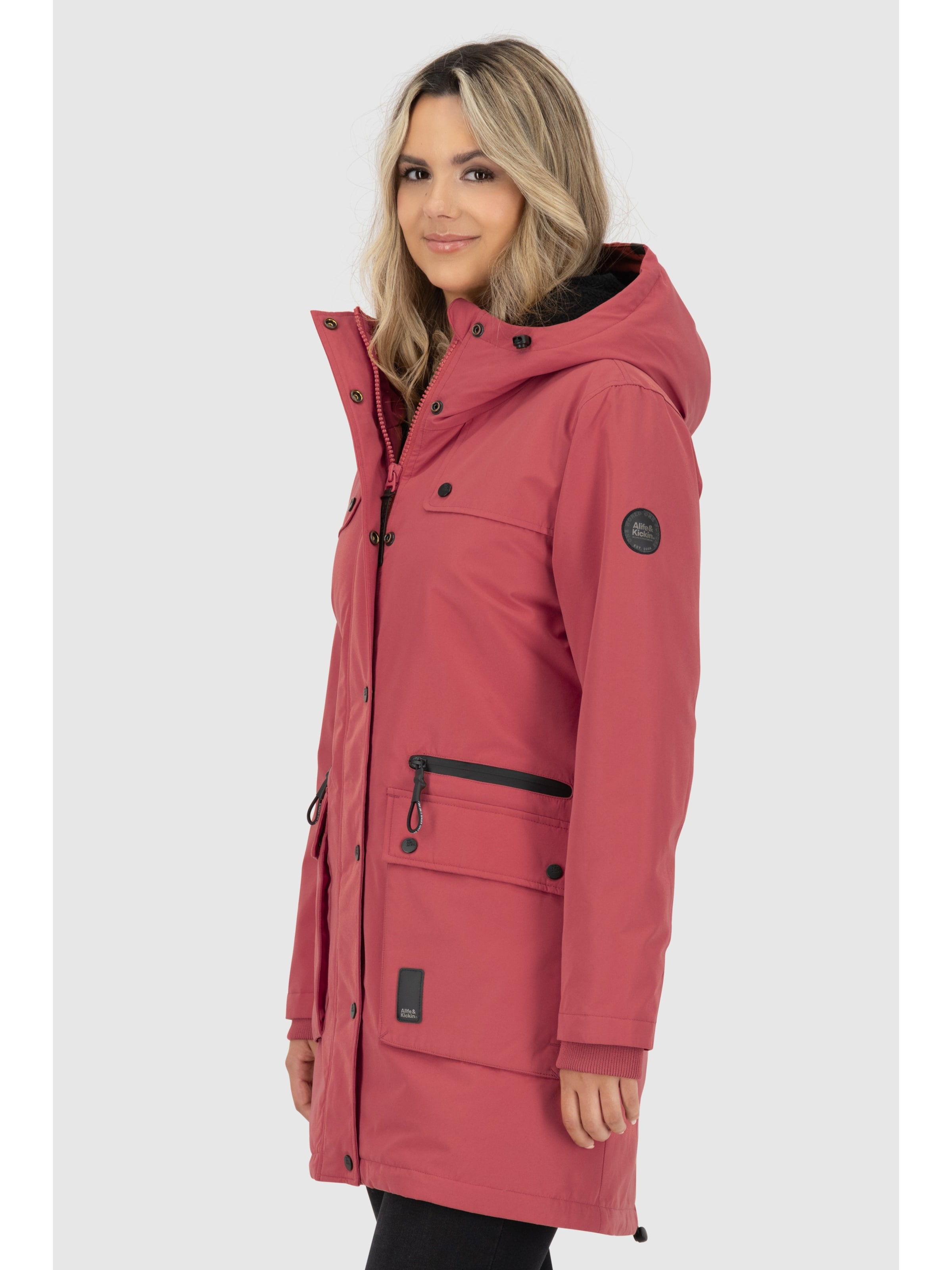 alife & kickin Winterjacke 'CharlotteAK A'‌‌‌‌ in Pink