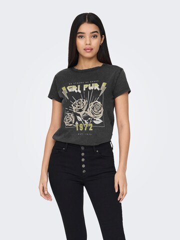 JDY T-Shirt 'FAROCK' in Schwarz: Vorderseite