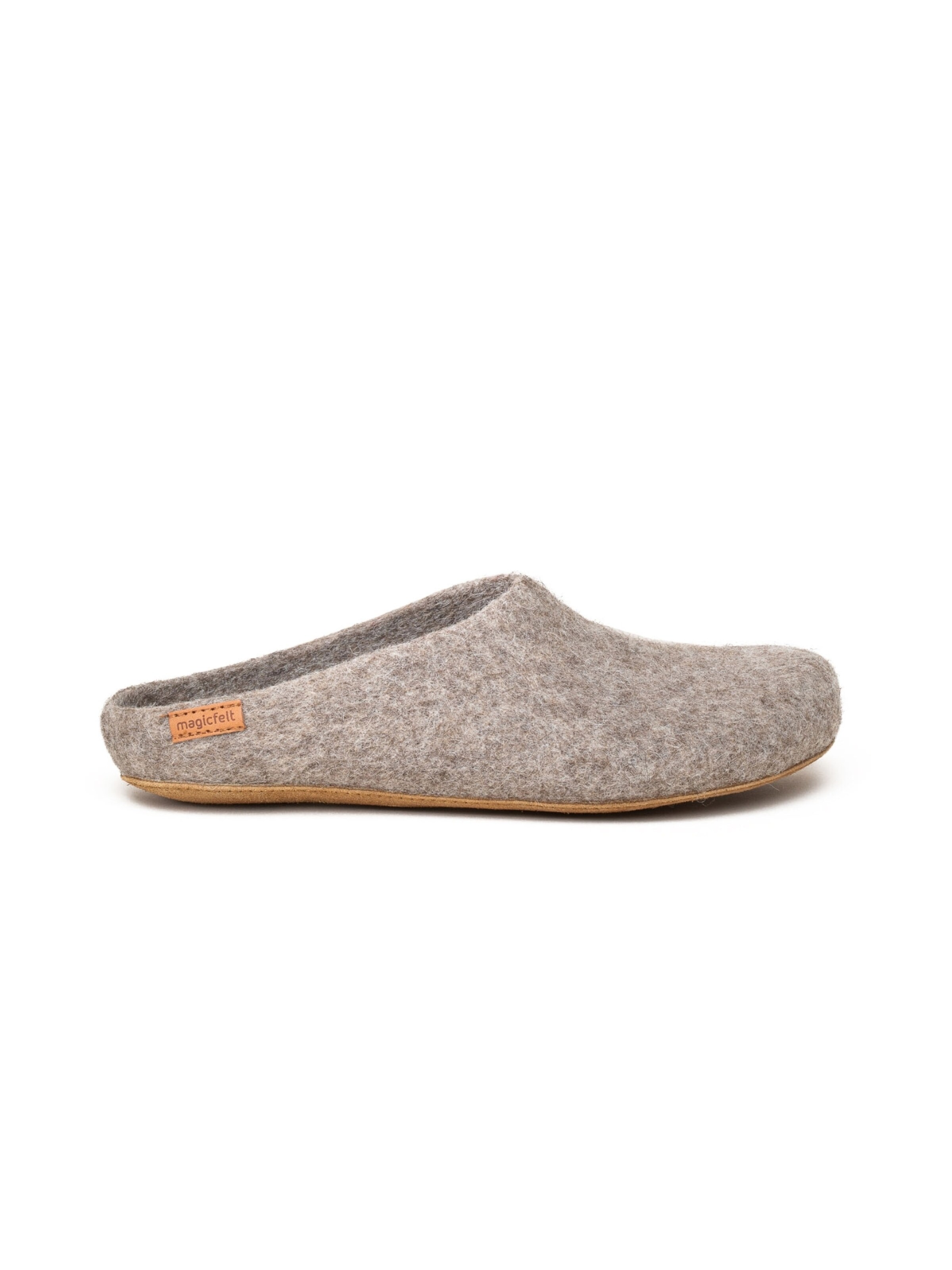 MagicFelt Slippers 'Filzpantoffel Magicfelt 713' in Beige