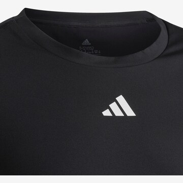 ADIDAS SPORTSWEAR - Camisa funcionais 'Techfit Aeroready Icons' em preto