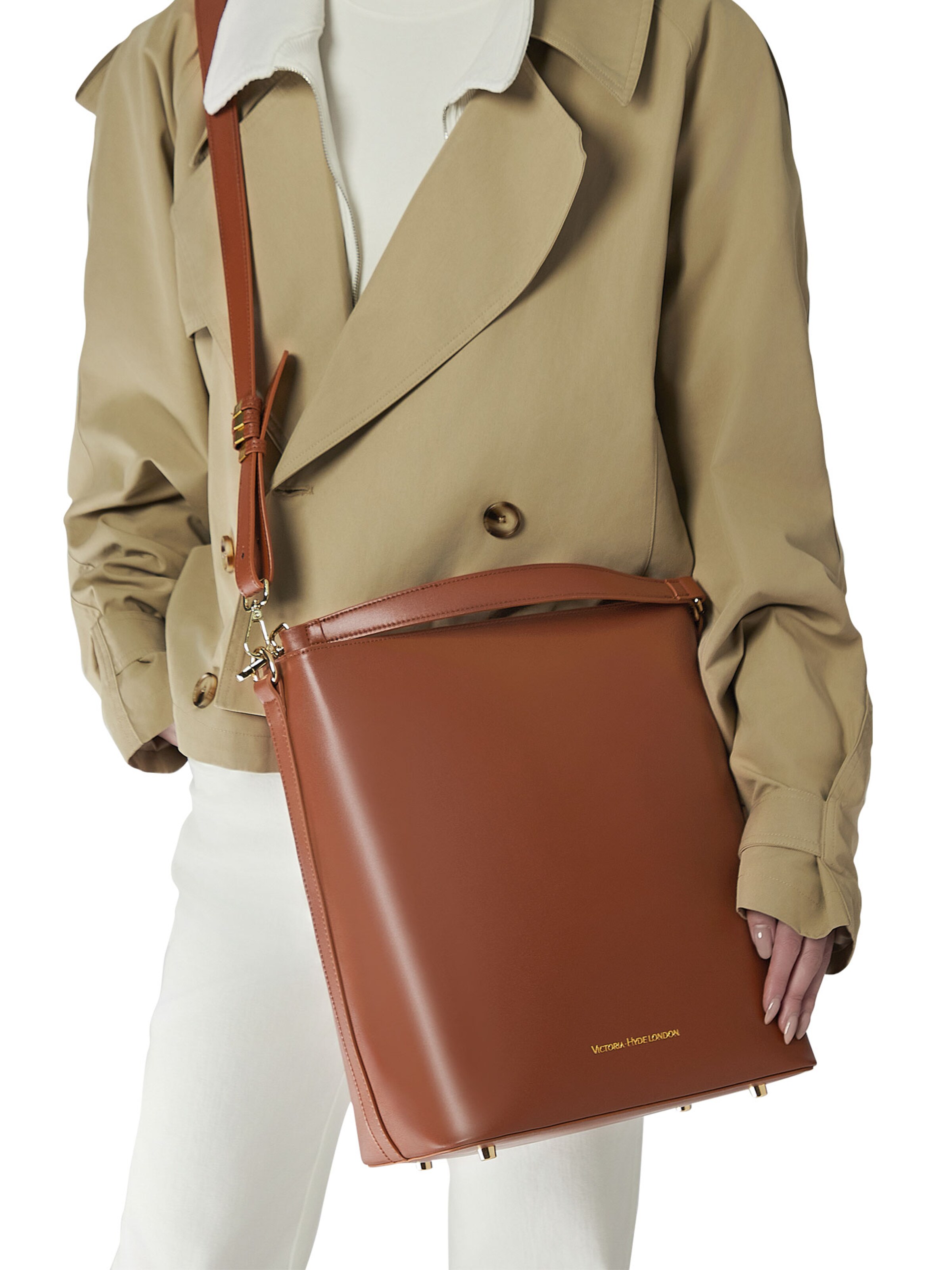 Victoria Hyde Skuldertaske 'Kloey' i brun