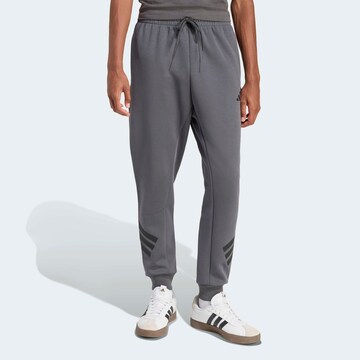 ADIDAS SPORTSWEAR Tapered Workout Pants 'Future Icons' in Grey: front