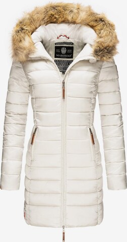 MARIKOO Winter Coat 'Rose' in Silver: front