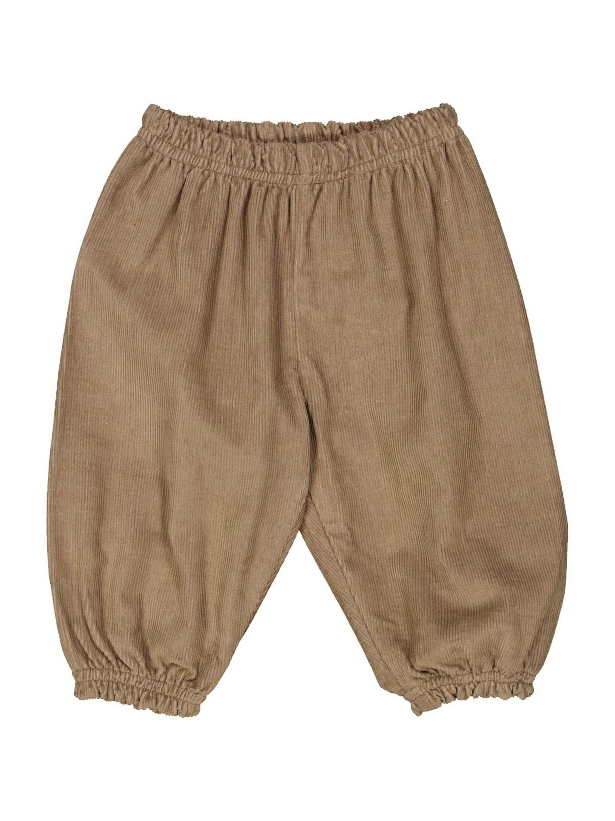 Müsli by GREEN COTTON - Loosefit Calças em castanho: frente