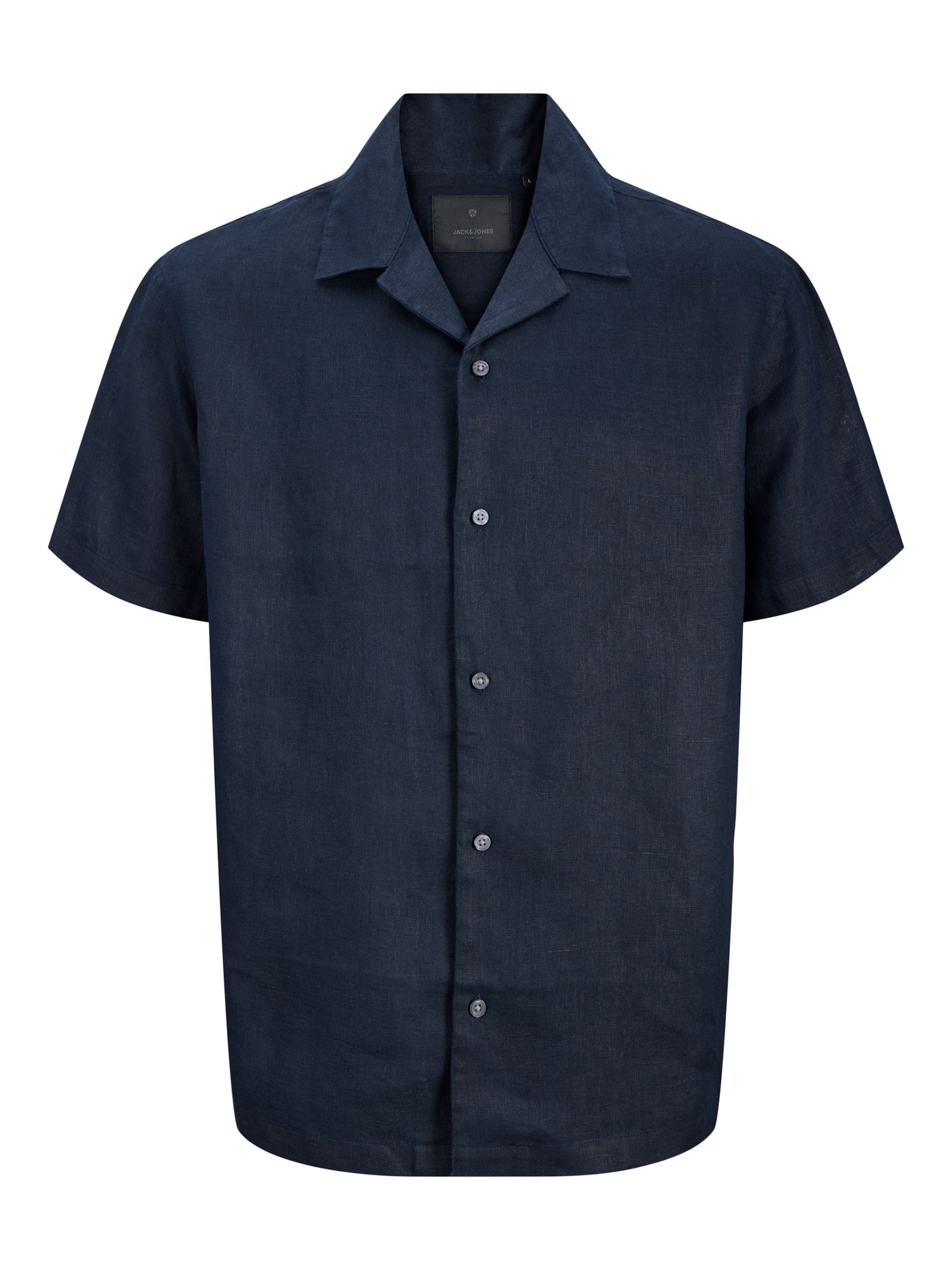 JACK & JONES Comfort fit Button Up Shirt in Blue: front