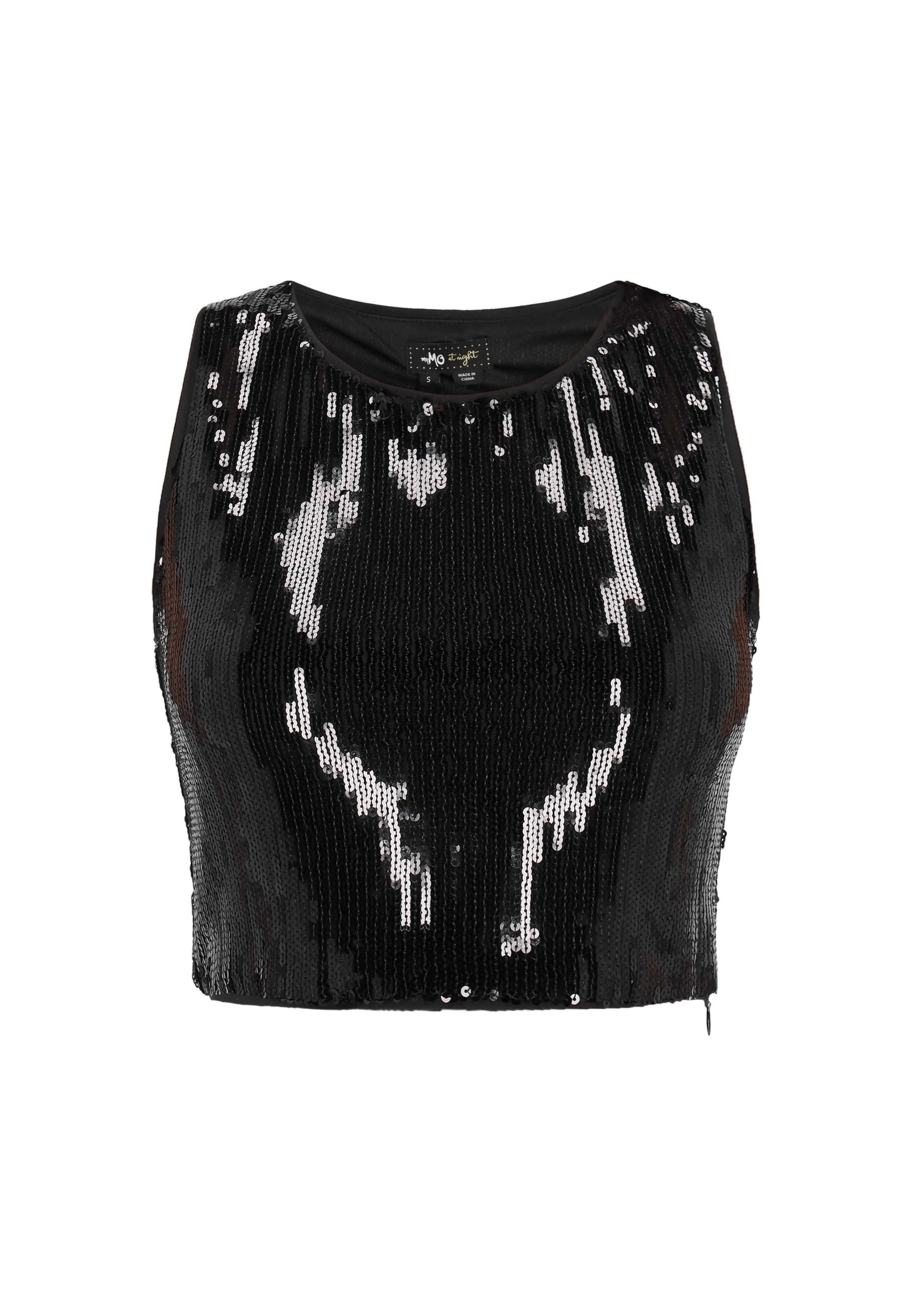 myMo at night Top in Black: front