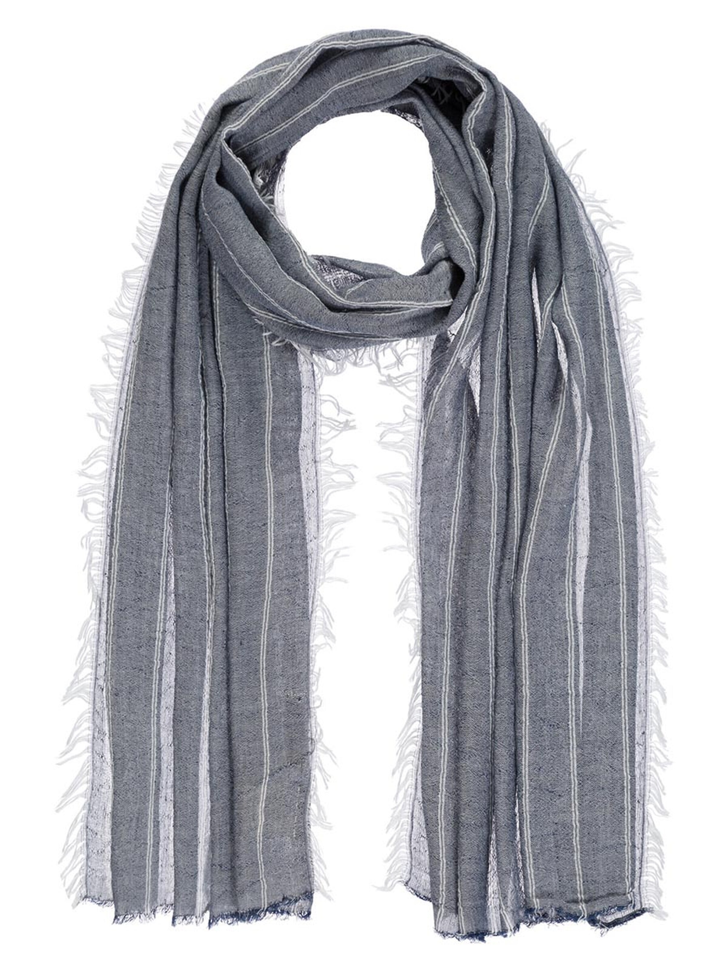 Passigatti Wrap 'Schal Herren gestreift' in Blue: front