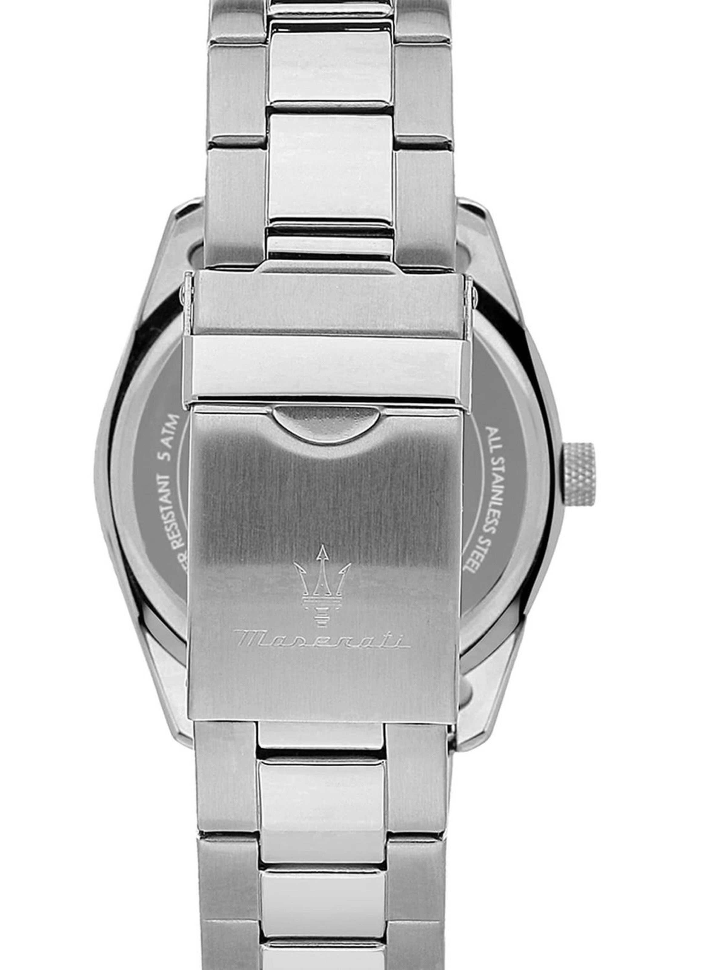 Montre à affichage analogique Maserati en argent