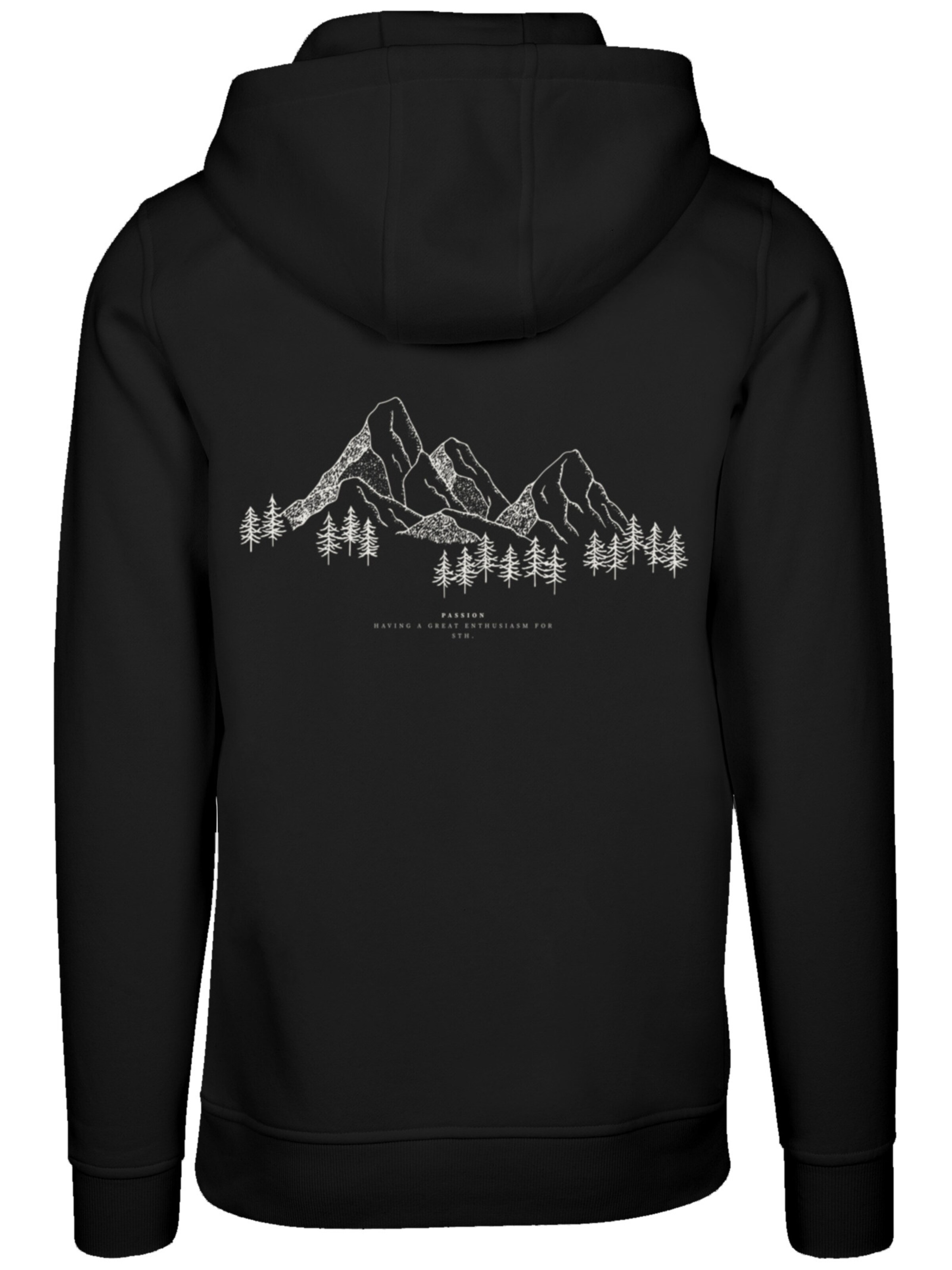 Sweat-shirt 'Berge Winter Schnee' F4NT4STIC en noir