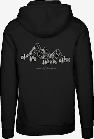 F4NT4STIC Sweatshirt 'Berge Winter Schnee' in Schwarz