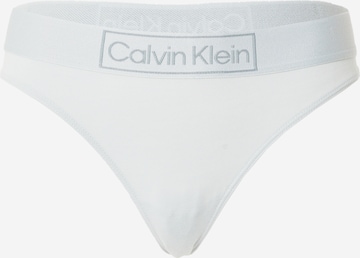 Calvin Klein Underwear Tanga – modrá: přední strana