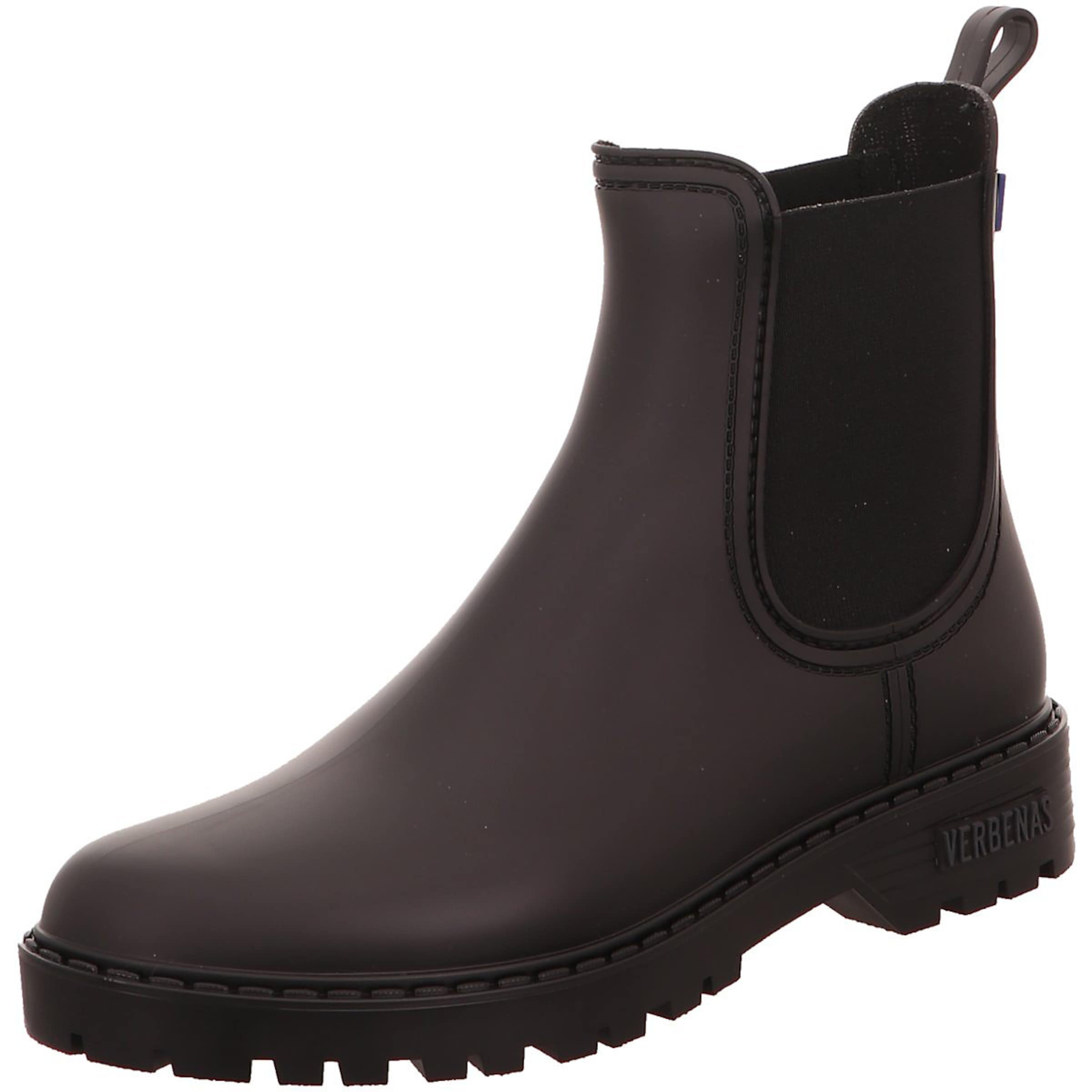 VERBENAS Rubber Boots 'Gaudi' in Black: front