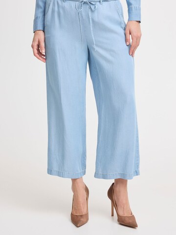Wide leg Pantaloni ' BYKOSMO CROP PANTS ' di b.young in blu