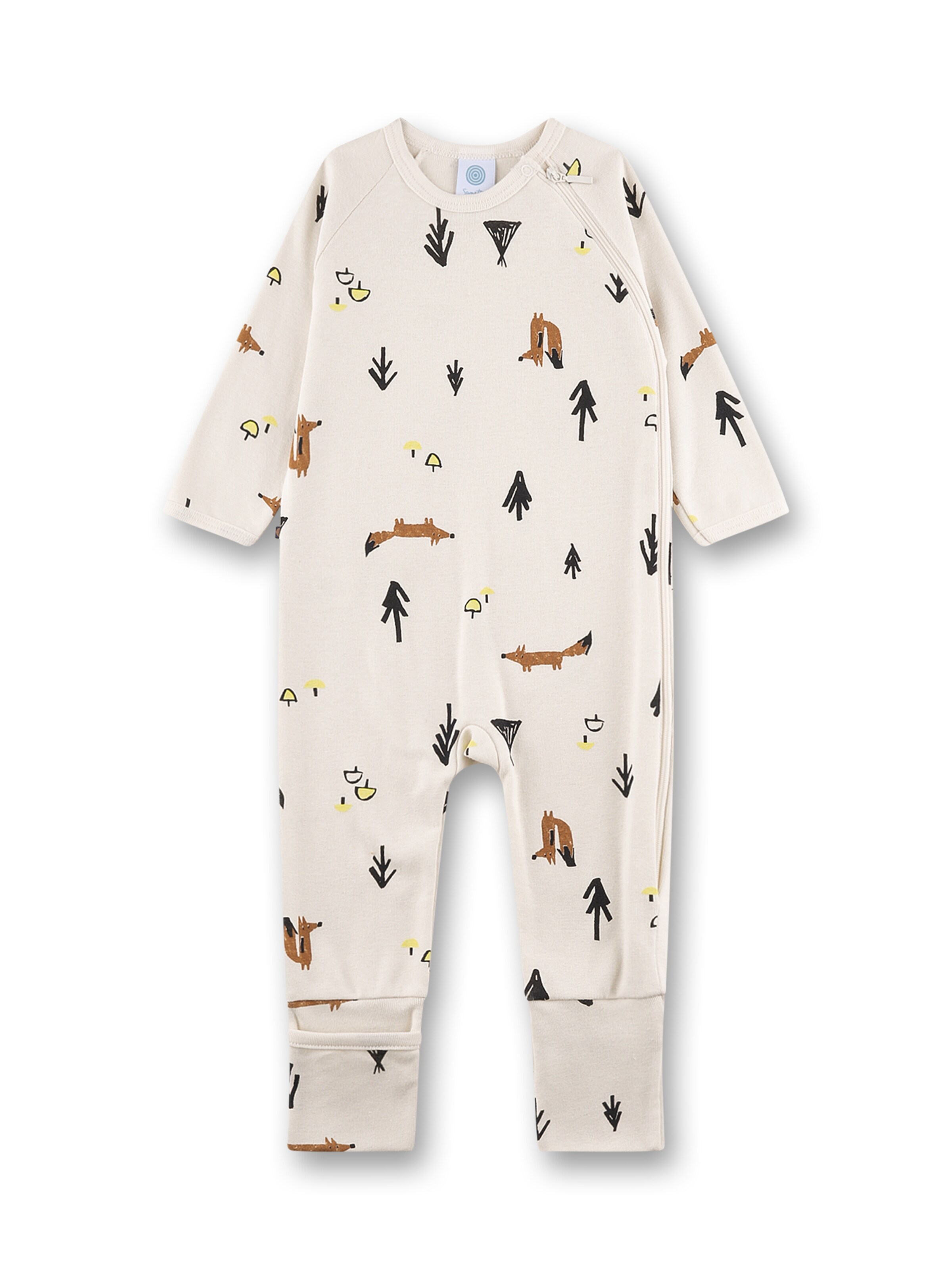 Tutina / body per bambino 'Fuchs' di Sanetta in beige: frontale