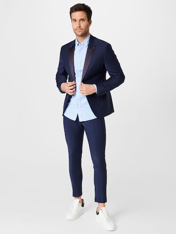 DRYKORN Slim fit Poslovni suknjič  'LORIENT' | modra barva
