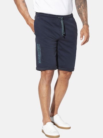Jan Vanderstorm Loosefit Sweatbermuda ' Andertan ' in Blau