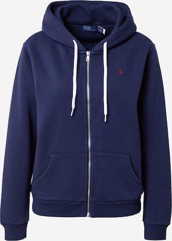 Polo Ralph Lauren Zip-Up Hoodie in Blue: front