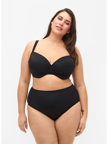 Swim by Zizzi - Braga de bikini 'Senya' en negro: frente