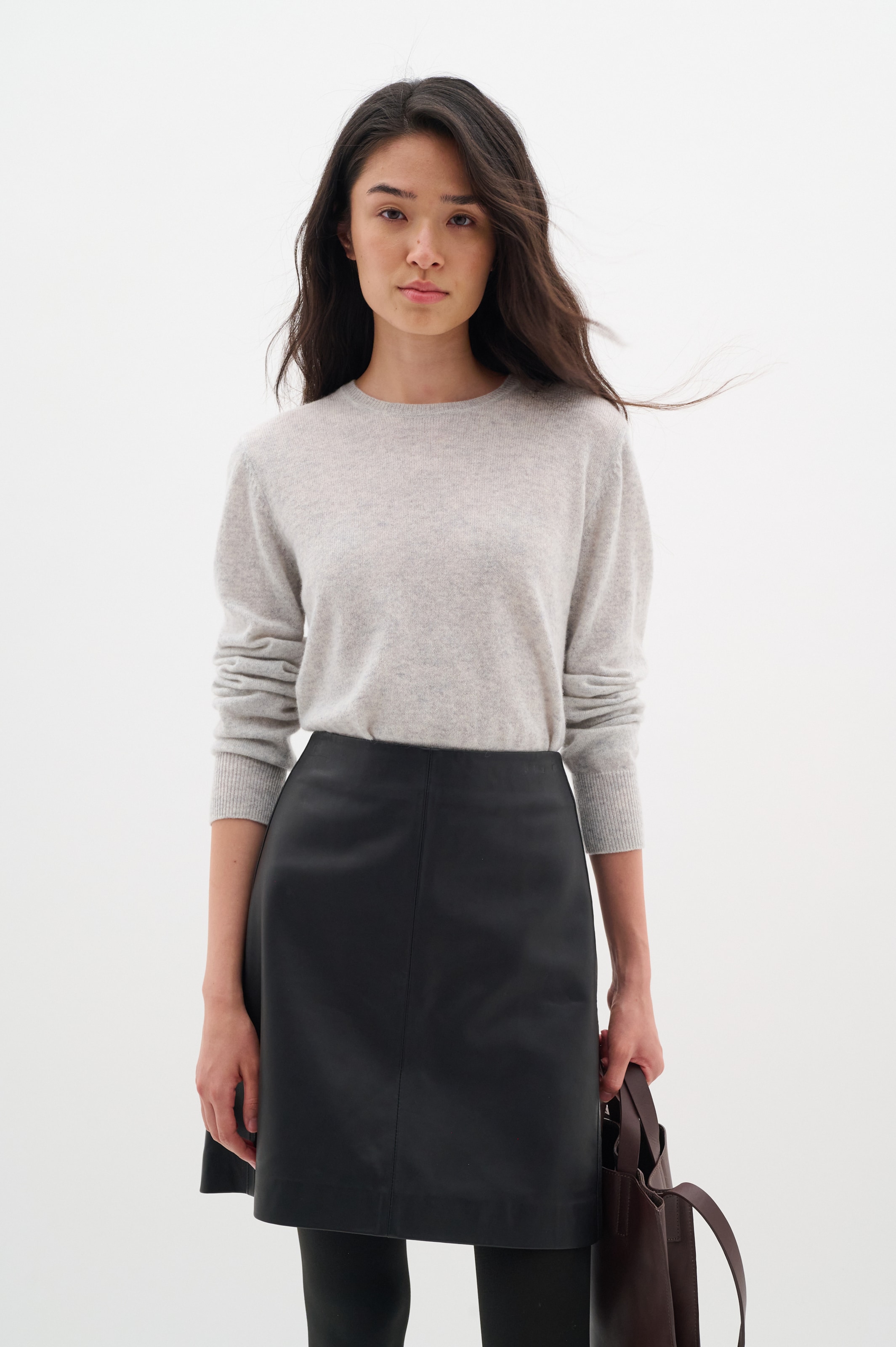 InWear - Saia 'LestherIW' em preto: frente