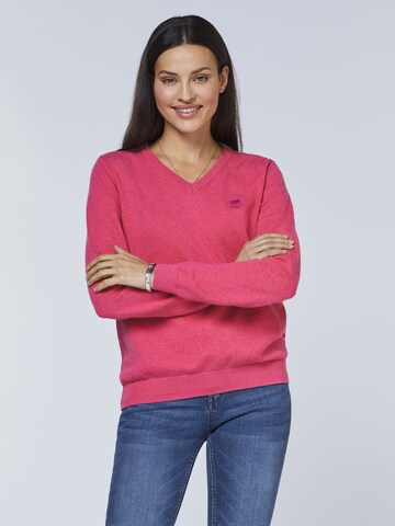 Polo Sylt Sweater in Pink: front