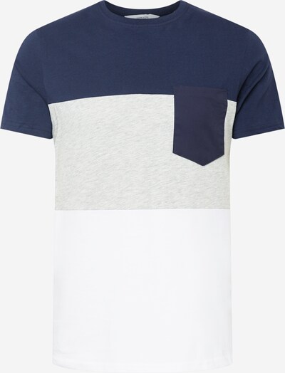 !Solid Shirt in Navy / mottled grey / White, Item view