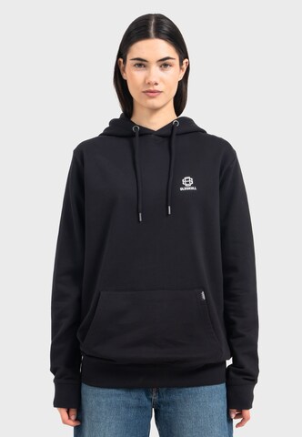 Oldskull Hoodie 'Asian Lotus Surf Logo Graphic' in Schwarz