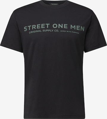 Street One MEN T-Shirt in Schwarz: Vorderseite