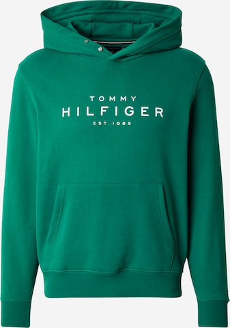 Felpa di TOMMY HILFIGER in verde: frontale