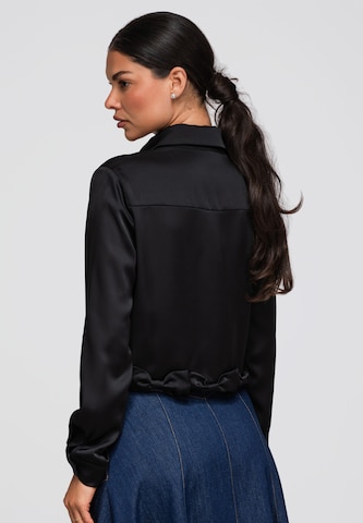 Ombre Blouse in Zwart