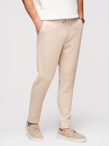 Tapered Pantaloni di Ombre in beige
