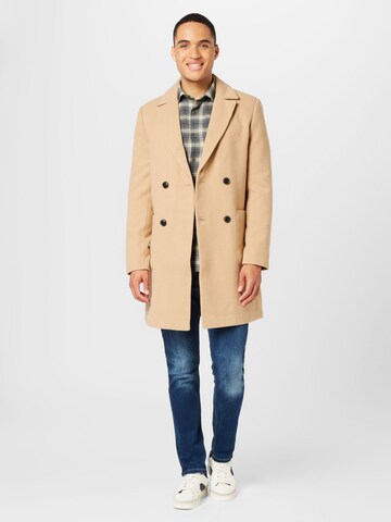 BURTON MENSWEAR LONDON Between-Seasons Coat in Beige