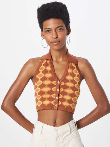 Cotton On Knitted top in Brown: front